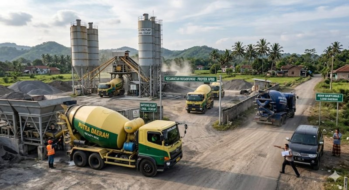 Misteri Pendamping PUPR Cilacap : Mengapa Membuang APBD Keluar Daerah, Di Tengah Melimpahnya Batching Plant Lokal ??